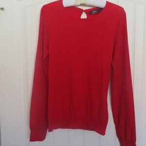 Mexx RED Lightweight Sweater with Semi-Sheer Sleeves M (K426)